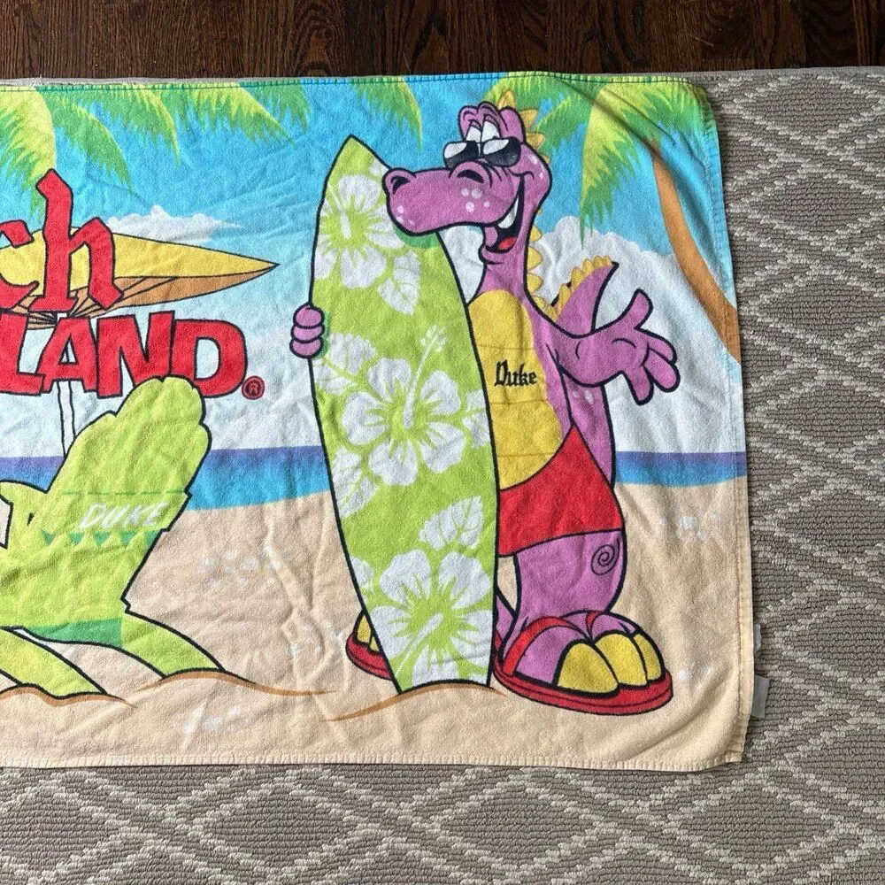 Vintage Dutch Wonderland Beach Towel Duke The Dragon Mascot Lancaster PA